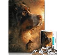 Puzzles pour Adolescents Bouvier Bernois 1000 pièces Puzzles pour Adultes et Adolescents Jeu Stimulant et Jeu Familial Interaction Parent-Enfant 26x38cm