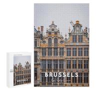 Puzzles pour Adolescents Brussels in Coordinates Puzzles pour Adultes - Jeu Manuel - Niveau De Difficulté Élevé - Idée Cadeau Originale pour Un Anniversaire 1000 PCS
