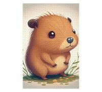 Puzzles pour Adolescents Capybara Animal Cute Puzzle Familial - Améliore La Mémoire - Cadeau d'anniversaire Et Cadeau Unique 75x50cm/1000pcs