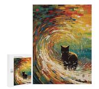 Puzzles pour Adolescents Cat Wave Puzzles pour Adultes Jeu Manuel Cadeau d'anniversaire Cadeau d'anniversaire, Cadeaux, 500 PCS