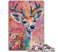 Puzzles pour Adolescents, Cerfs fantastiques, Jouets éducatifs, activités Amusantes à la Maison, Cadeaux d'anniversaire, Cadeaux de Voyage 26x38cm