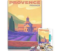 Puzzles pour Adolescents Champs de Lavande de Provence 1000 pièces pour Adolescents, Jouet éducatif intellectuel décompressant, Cadeau d'anniversaire, Cadeaux 75x50cm