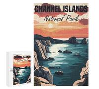 Puzzles pour Adolescents Channel Islands National Park Puzzles pour Adultes, Jouets Anti-Stress, Difficile, Cadeau d'anniversaire, Cadeaux, 1000 PCS