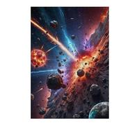 Puzzles pour Adolescents Chaos in Space Puzzles Anti-Stress, Jouets pour Se Détendre À La Maison, Cadeaux d'anniversaire Et Cadeaux Uniques 38x26cm/1000pcs