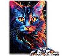 Puzzles pour Adolescents, Chat Graffiti coloré, Jeu Stimulant, idéal comme Cadeau pour Toute la Famille, 26x38cm