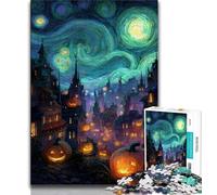 Puzzles pour Adolescents, châteaux Nocturnes, Jouets addictifs pour la décoration de la Maison (Taille 38x26cm)