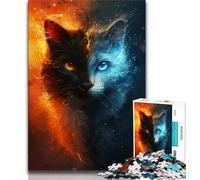 Puzzles pour Adolescents Chats de rêve 1 000 pièces Jouet éducatif et décompressant idéal pour Un Anniversaire ou comme Cadeau (26x38cm)