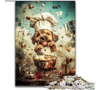 Puzzles pour Adolescents Chef Dog, Jeu Familial Anti-Stress, défi Difficile, Une œuvre d'art pour Les 14 Ans et Plus (Taille 50x75cm)