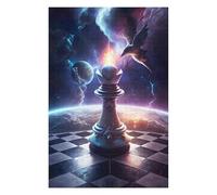 Puzzles pour Adolescents Chess Bishop in Space Puzzles pour Adultes, Jeux Familiaux, Décoration Murale, Idées Cadeaux pour Toute La Famille 75x50cm/1000pcs