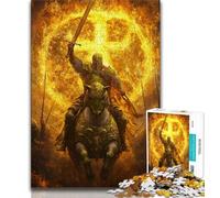Puzzles pour Adolescents Chevaliers médiévaux, Aidez Le Cerveau à exercer des Jouets addictifs pour cultiver la Patience Cadeau pour Les Anniversaires 75x50cm