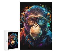 Puzzles pour Adolescents Chic Monkey Fashion Illustration Casse-tête pour Adolescents : Analyse Et Logique, Difficile Et Stimulant, Idéal comme Cadeau 1000 PCS