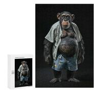 Puzzles pour Adolescents Chimpanzee Fat Puzzles pour Adultes, Jouets Anti-Stress, Difficile, Cadeau d'anniversaire, Cadeaux, 300 PCS