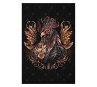 Puzzles pour Adolescents Chinese New Year Rooster Puzzles pour Adultes Jeux Amusants pour S'amuser en Famille Interaction Parent-Enfant 75x50cm/1000pcs