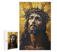 Puzzles pour Adolescents Christ Jesus Mosaic Puzzles pour Adolescents - Décoration Murale - Cadeau Unique pour Anniversaire Et Noël