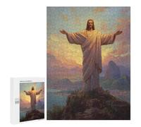 Puzzles pour Adolescents Christ The Redeemer Statue-2 Puzzle Anti-Stress pour Adolescents Chaque Pièce Est Unique - Idéal comme Cadeau pour Toute La Famille 500 PCS