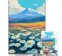 Puzzles pour Adolescents chrysanthèmes de Montagne décoration Murale Artistique et idée Cadeau d'anniversaire pour Amis Bureau à Domicile (26x38cm)