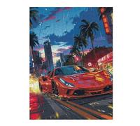 Puzzles pour Adolescents City Lights & Speed Puzzles pour Adultes Jeux Familiaux Difficile Difficile Est Idéal comme Cadeau 1000pcs(52x38cm)