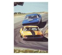 Puzzles pour Adolescents Classic Car Racing Puzzles Anti-Stress, Jouets pour Se Détendre À La Maison, Cadeaux d'anniversaire Et Cadeaux Uniques 75x50cm/1000pcs