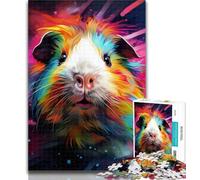 Puzzles pour Adolescents Cochon d'Inde 1000 pièces, Cadeaux pour Adolescents, décoration Murale Moderne à Faire soi-même, Cadeau Unique, décoration d'intérieur 75x50cm