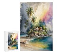 Puzzles pour Adolescents Coconut in Island Puzzles pour Adultes - Jeu Manuel - Niveau De Difficulté Élevé - Idée Cadeau Originale pour Un Anniversaire 1000 PCS