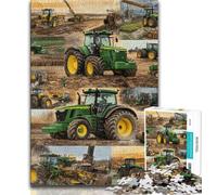 Puzzles pour Adolescents Collage de tracteurs 1000 pièces idée Cadeau d'anniversaire pour Adultes Jeu Familial et Passe-Temps 75x50cm