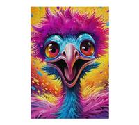Puzzles pour Adolescents Colorful Bird Portrait-9 Jeux Relaxants, Amusants Et Humoristiques - Cadeau d'anniversaire, Cadeaux, 38x26cm/1000pcs