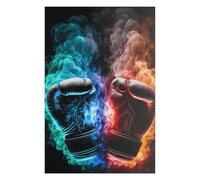 Puzzles pour Adolescents Colorful Boxing Gloves Artwork Jeux Relaxants, Amusants Et Humoristiques - Cadeau d'anniversaire, Cadeaux, 75x50cm/1000pcs