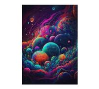 Puzzles pour Adolescents Colorful Cosmic Landscape -2 Puzzles pour Adolescents Jeux De Détente Décoration Parfaite, pour Toute La Famille 38x26cm/1000pcs