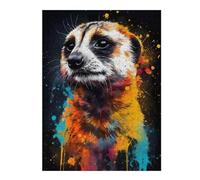 Puzzles pour Adolescents Colorful Meerkat Puzzles pour Adultes, Jeu De Réflexion, Décoration Intérieure, pour Toute La Famille 52x38cm/1000pcs