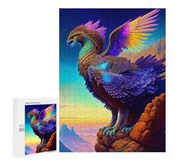 Puzzles pour Adolescents Colorful Mythical Bird Artwork Puzzles pour Adultes À Monter Soi-même, Décorations Murales, Idées Cadeaux pour Toute La Famille 500 PCS