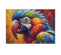 Puzzles pour Adolescents Colorful Parrot Painting Puzzle pour Adultes - Jeu Manuel - Découpe De Précision - Idéal pour Un Anniversaire Ou Noël 1000pcs(38x26cm)