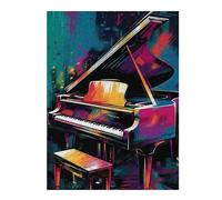 Puzzles pour Adolescents Colorful Piano Artwork-1 Puzzles pour Adultes Jeux Amusants pour S'amuser en Famille Interaction Parent-Enfant 52x38cm/1000pcs
