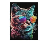 Puzzles pour Adolescents CoolCatNumeroUno Puzzles pour Adultes, Jouets À Monter Soi-même, Décoration Parfaite, Interaction Parent-Enfant 52x38cm/1000pcs