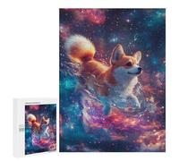 Puzzles pour Adolescents Cosmic Corgi Adventure-12 Casse-tête pour Adolescents : Analyse Et Logique, Difficile Et Stimulant, Idéal comme Cadeau 500 PCS