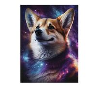 Puzzles pour Adolescents Cosmic Corgi Portrait-21 Puzzles pour Adultes, Jouets À Monter Soi-même, Cadeaux pour Femmes, Cadeaux De Noël Et d'anniversaire 1000pcs(52x38cm)