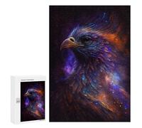 Puzzles pour Adolescents Cosmic Eagle Portrait-1 Puzzle Anti-Stress pour Adolescents Chaque Pièce Est Unique - Idéal comme Cadeau pour Toute La Famille 300 PCS