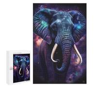 Puzzles pour Adolescents Cosmic Elephant Art Print-2 Puzzle Anti-Stress pour Adolescents Chaque Pièce Est Unique - Idéal comme Cadeau pour Toute La Famille 1000 PCS