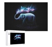 Puzzles pour Adolescents Cosmic Elephant Puzzle pour Adultes, Décoration Murale, Œuvre d'art, Cadeau d'anniversaire, Cadeaux, 1000 PCS