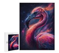 Puzzles pour Adolescents Cosmic Flamingo Art Print-12 Puzzles pour Adultes À Monter Soi-même, Décorations Murales, Idées Cadeaux pour Toute La Famille 500 PCS