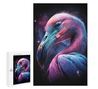 Puzzles pour Adolescents Cosmic Flamingo Art Print-9 Puzzles pour Adultes À Monter Soi-même, Décorations Murales, Idées Cadeaux pour Toute La Famille 1000 PCS