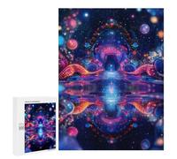 Puzzles pour Adolescents Cosmic Gateway Psychodelic Abstract Jeu De Puzzle Familial pour Adultes, Amusant Et Humoristique, Activités À Faire À La Maison, 500 PCS