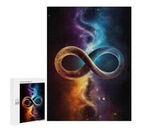 Puzzles pour Adolescents Cosmic Infinity Symbol Art Print Puzzles pour Adultes À Monter Soi-même, Décorations Murales, Idées Cadeaux pour Toute La Famille 500 PCS