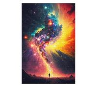 Puzzles pour Adolescents Cosmic Journey A Solo Stroll Through The Stars Puzzles pour Adultes Jeux Amusants pour S'amuser en Famille Interaction Parent-Enfant 75x50cm/1000pcs