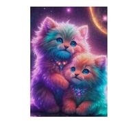 Puzzles pour Adolescents Cosmic Kittens Puzzles pour Adultes, Jouet, Décoration Murale, Décoration Intérieure, Défi À Réaliser 38x26cm/1000pcs