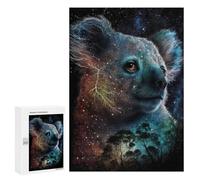 Puzzles pour Adolescents Cosmic Koala Celestial Forest Puzzle Anti-Stress pour Adolescents Chaque Pièce Est Unique - Idéal comme Cadeau pour Toute La Famille 300 PCS