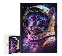 Puzzles pour Adolescents Cosmic Leopard Astronaut Casse-tête pour Adolescents : Analyse Et Logique, Difficile Et Stimulant, Idéal comme Cadeau 500 PCS