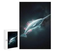 Puzzles pour Adolescents Cosmic Narwhal in Starry Space Puzzle Adulte - Décoration Murale - Découpe De Précision pour Les Gamers 1000 PCS