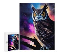 Puzzles pour Adolescents Cosmic Owl Perch-1 Puzzles pour Adultes Jeu Manuel Cadeau d'anniversaire Cadeau d'anniversaire, Cadeaux, 500 PCS