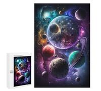Puzzles pour Adolescents Cosmic Planets Collection Puzzles pour Adultes À Monter Soi-même, Décorations Murales, Idées Cadeaux pour Toute La Famille 1000 PCS