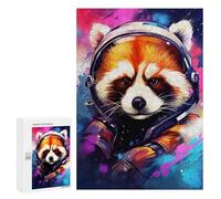 Puzzles pour Adolescents Cosmic Red Panda Explorer-4 Puzzle Anti-Stress pour Adolescents Chaque Pièce Est Unique - Idéal comme Cadeau pour Toute La Famille 300 PCS